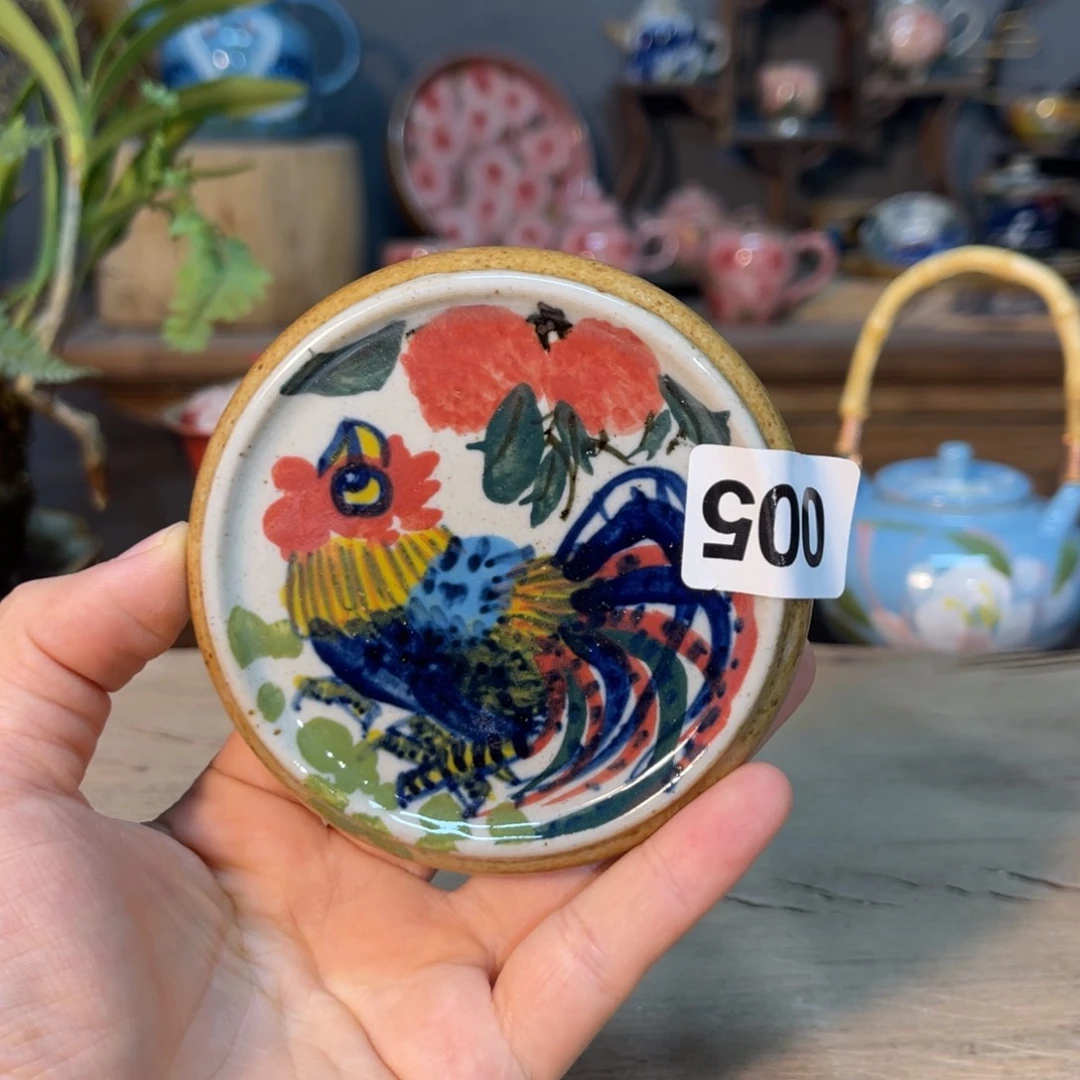 壶素浅陶瓷手工手绘