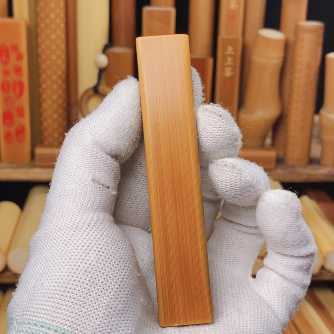 实心玉竹文玩手把件