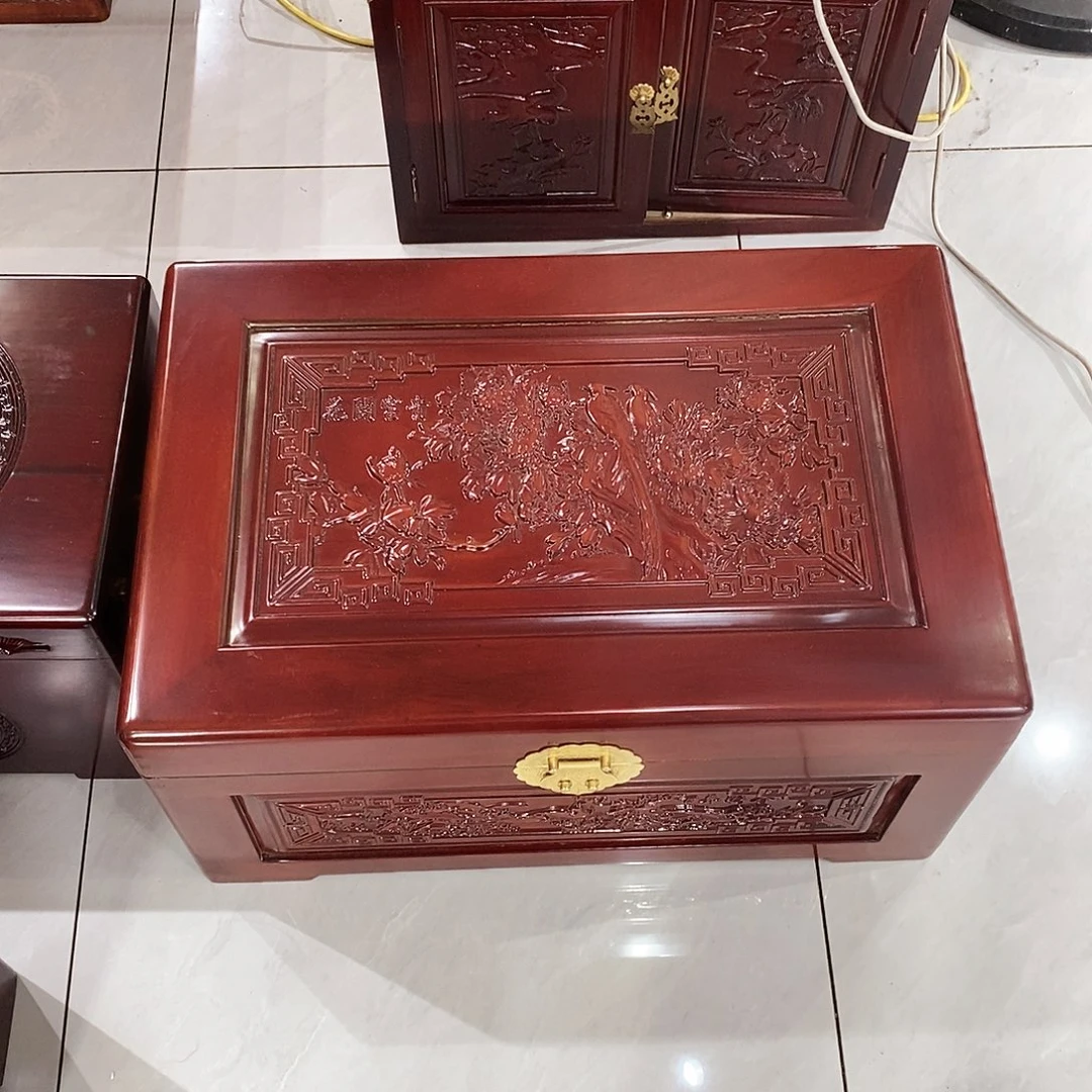 樟木箱花开富贵60/40/32