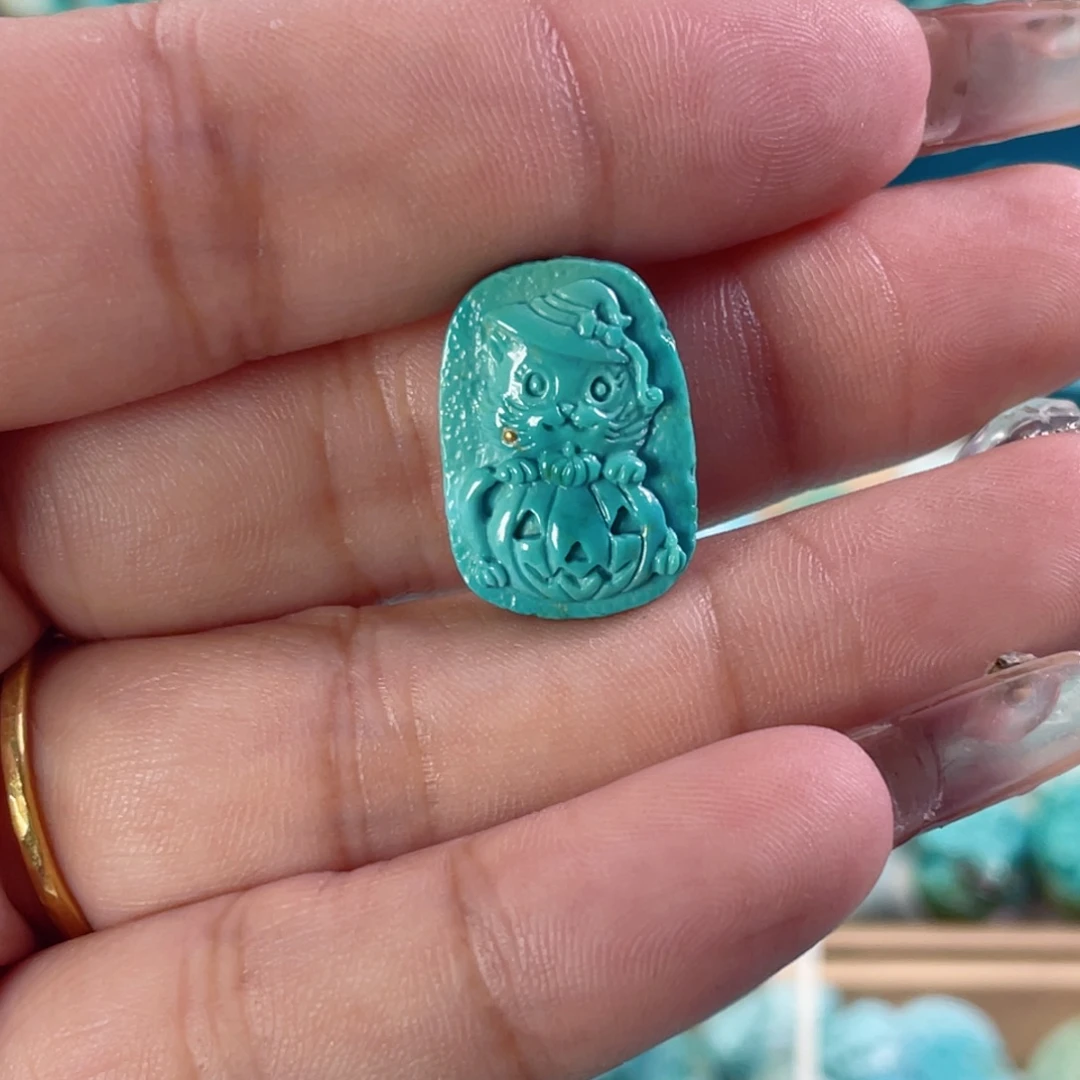 绿松石未镶嵌吊坠(不含链)