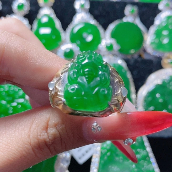 翡翠颈饰银S925镶嵌