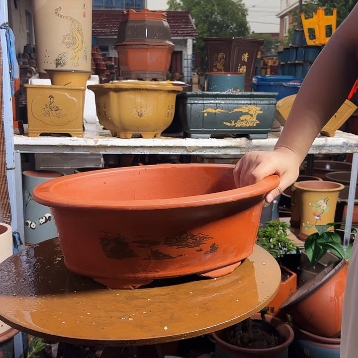 38红椭圆花盆花盆