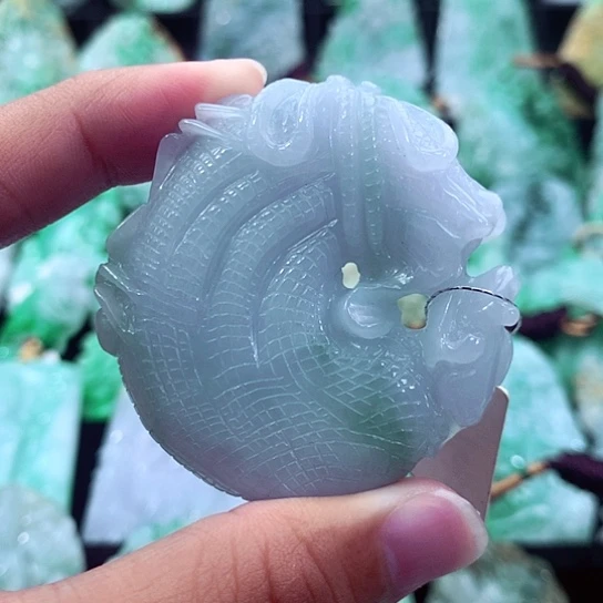 翡翠未镶嵌吊坠(不含链)