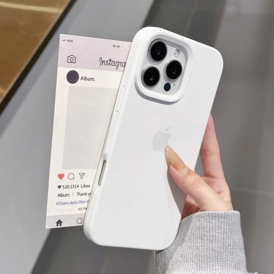 奶白适用iPhone16pro手机壳15promax保护套14/13pro液态12硅胶11