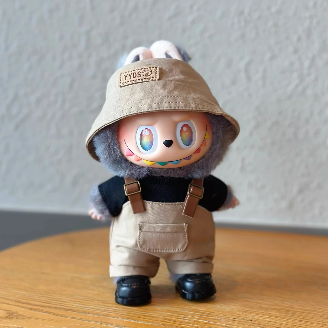 新品一二三代拉布布娃衣3.0前方高能盲盒挂件玩偶男款衣服套装