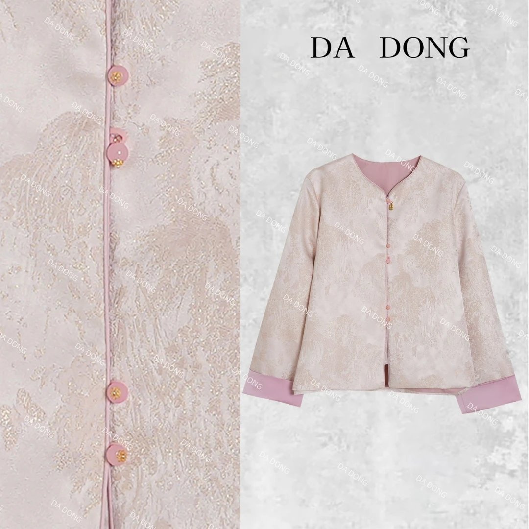 好事发生--中式圆领领提花小众设计复古时尚日常穿搭休闲国风外套