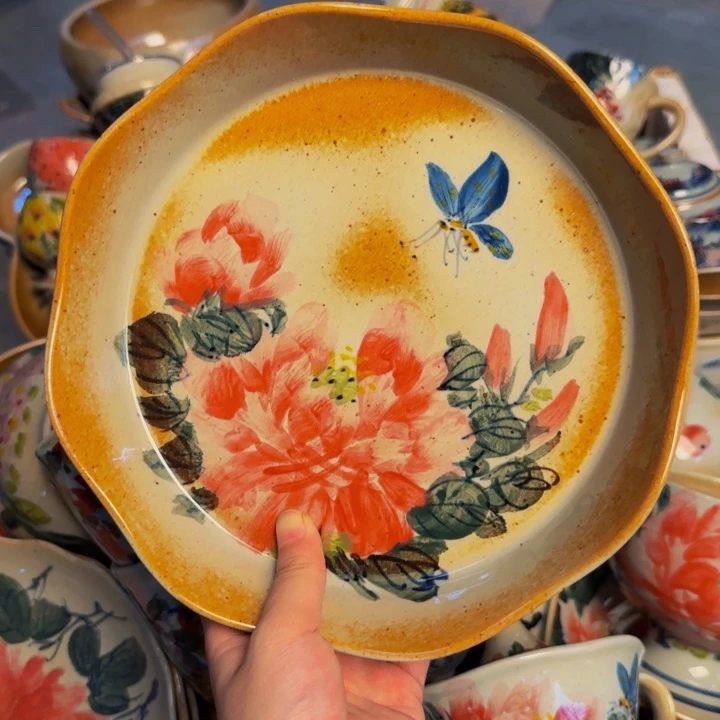 瓷片景德镇陶瓷手工手绘