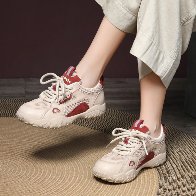 雪兰妃网鞋女2025夏季新款爆款网面透气休闲鞋薄款阿甘鞋百搭女鞋