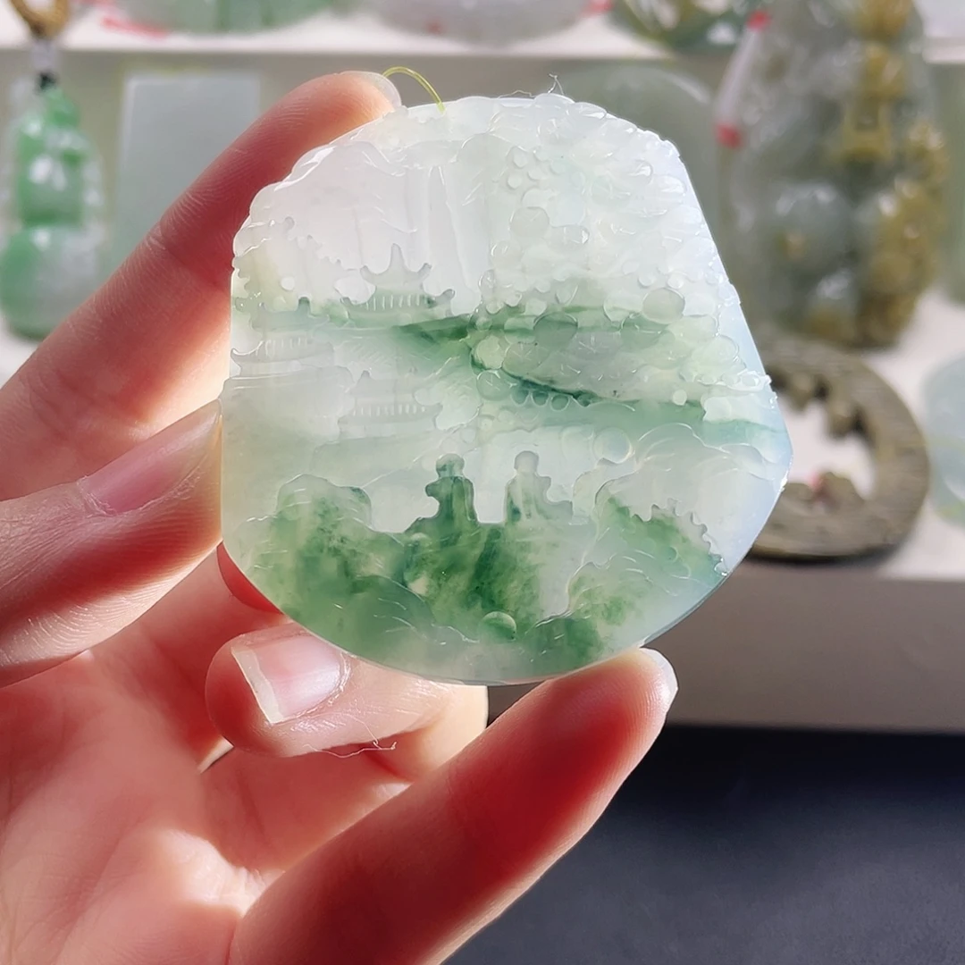 *****翡翠未镶嵌颈饰天然翡翠1111111