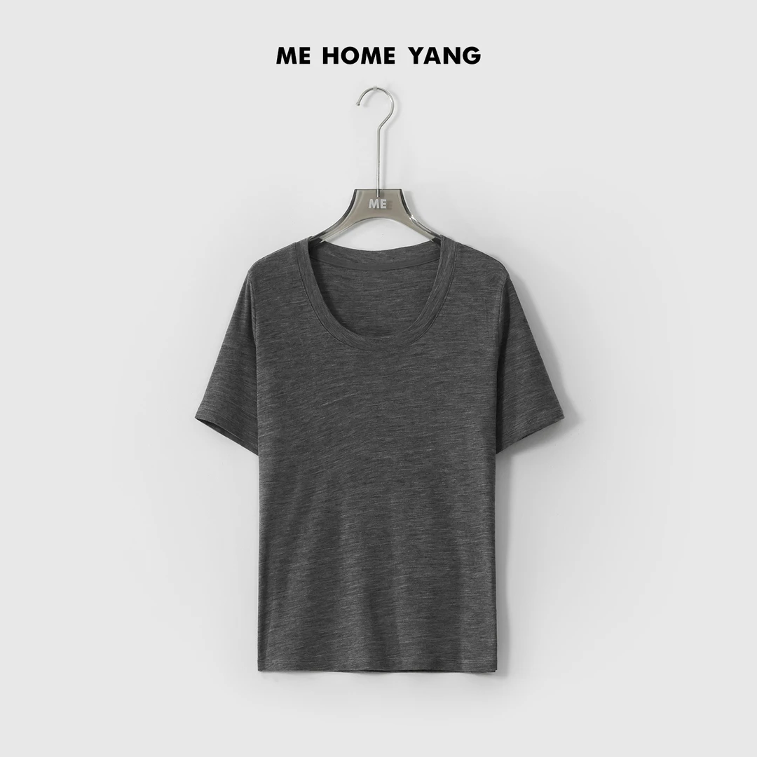 ME【100%绵羊毛智简衫】极简静奢透气吸汗经典显瘦百搭T恤MESS2012