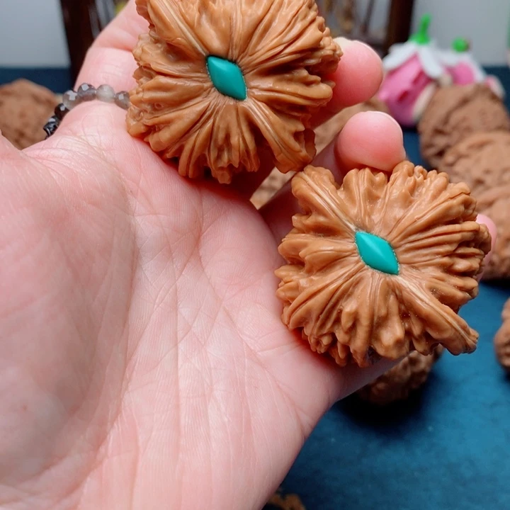 文玩核桃把件四座楼47