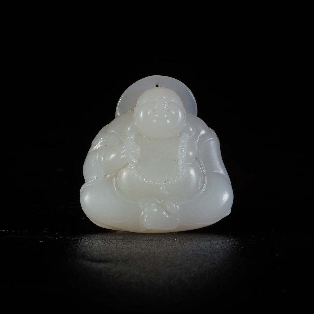 LOT.008羊脂白玉弥勒佛X1083