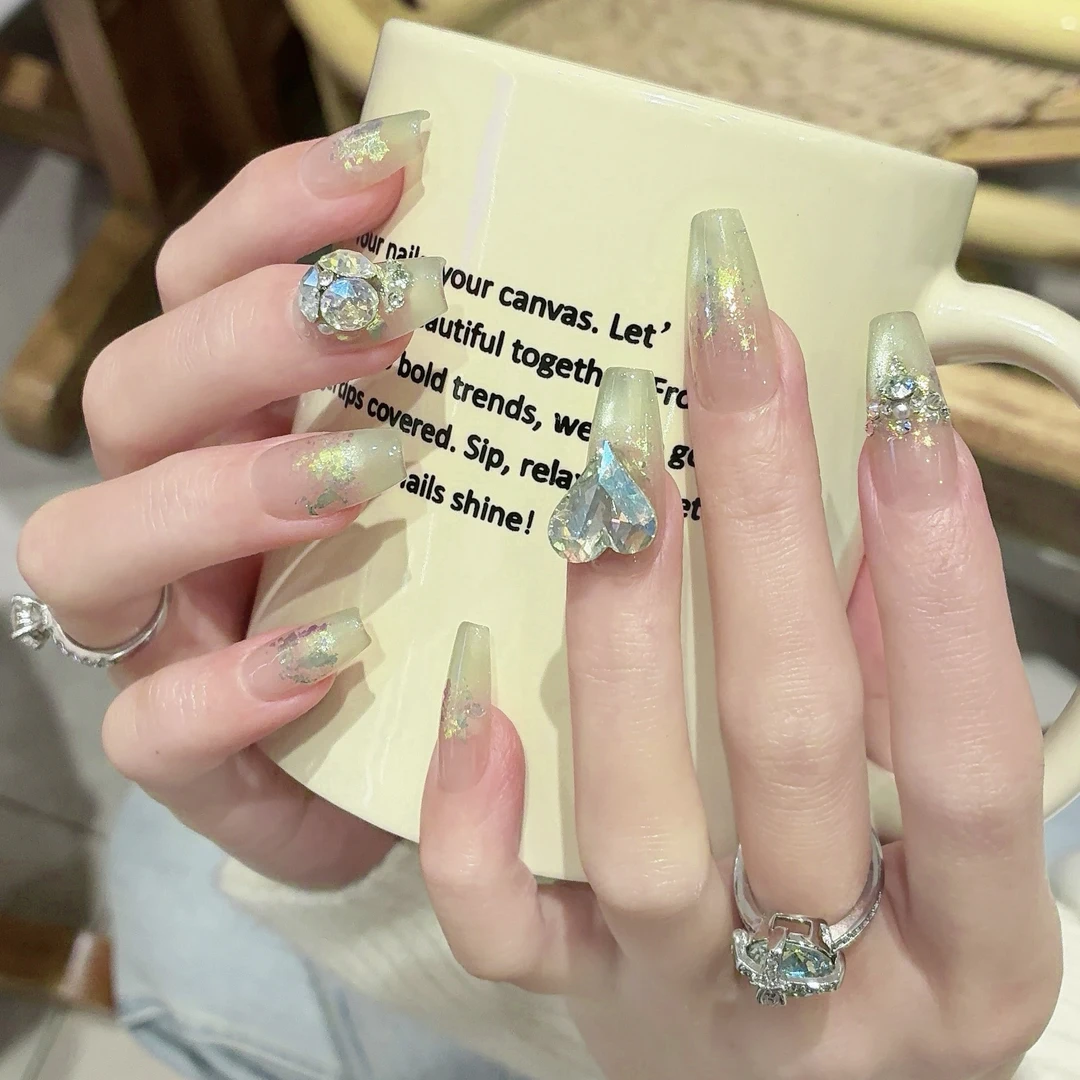 郭小双穿戴甲【空蒙之森】全华版手工穿戴甲10片盒装-H31262