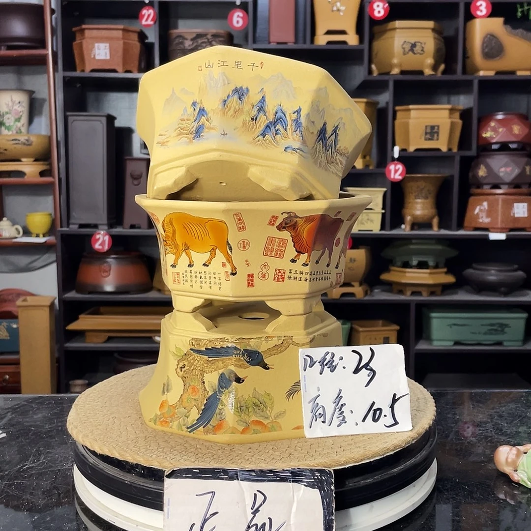 D-盆尚好紫砂花盆