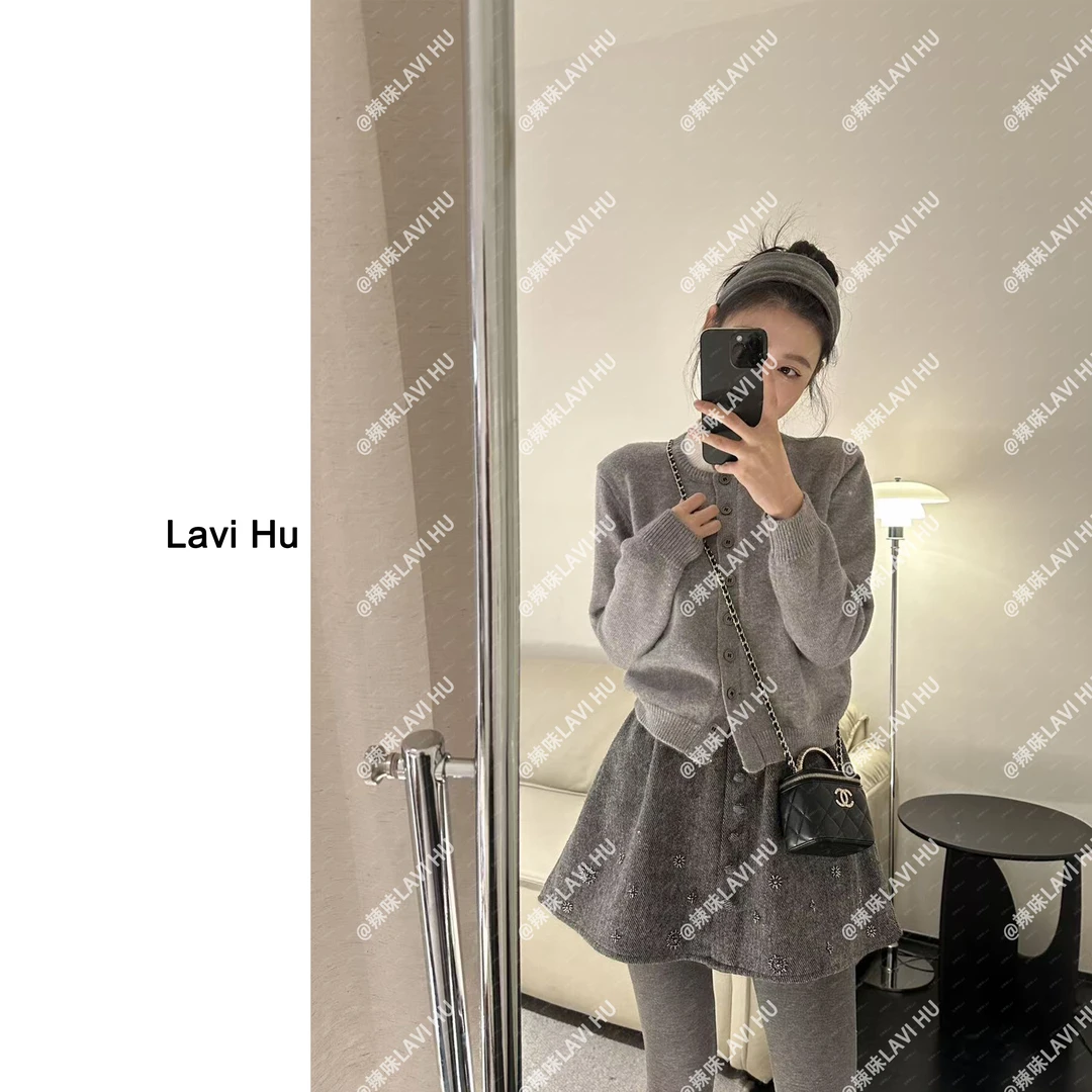 LAVI HU【松弛有度】韩版时尚套头假两件毛衣2598