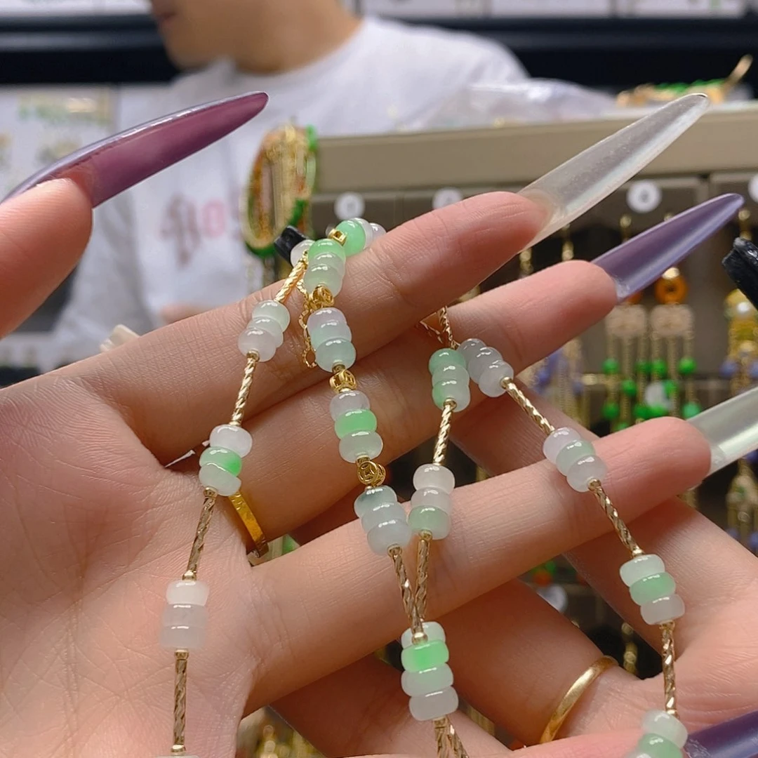 翡翠合金耳饰翡翠