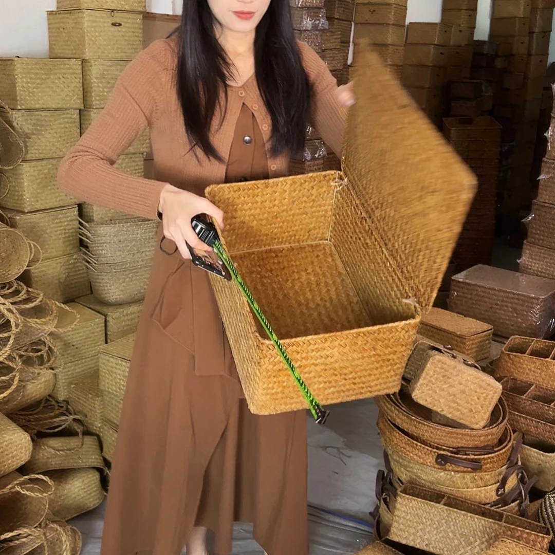 草编草编包/草编收纳盒微瑕疵