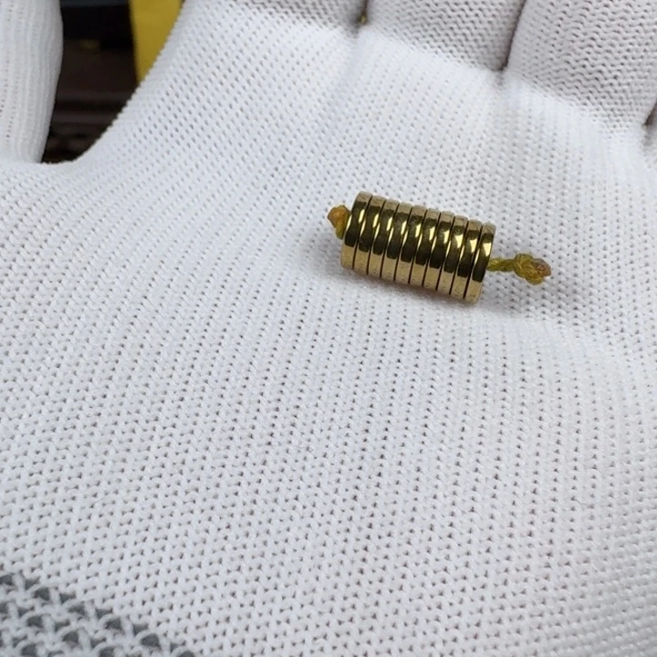 无铜合金文玩配饰黑胆石9✖️1