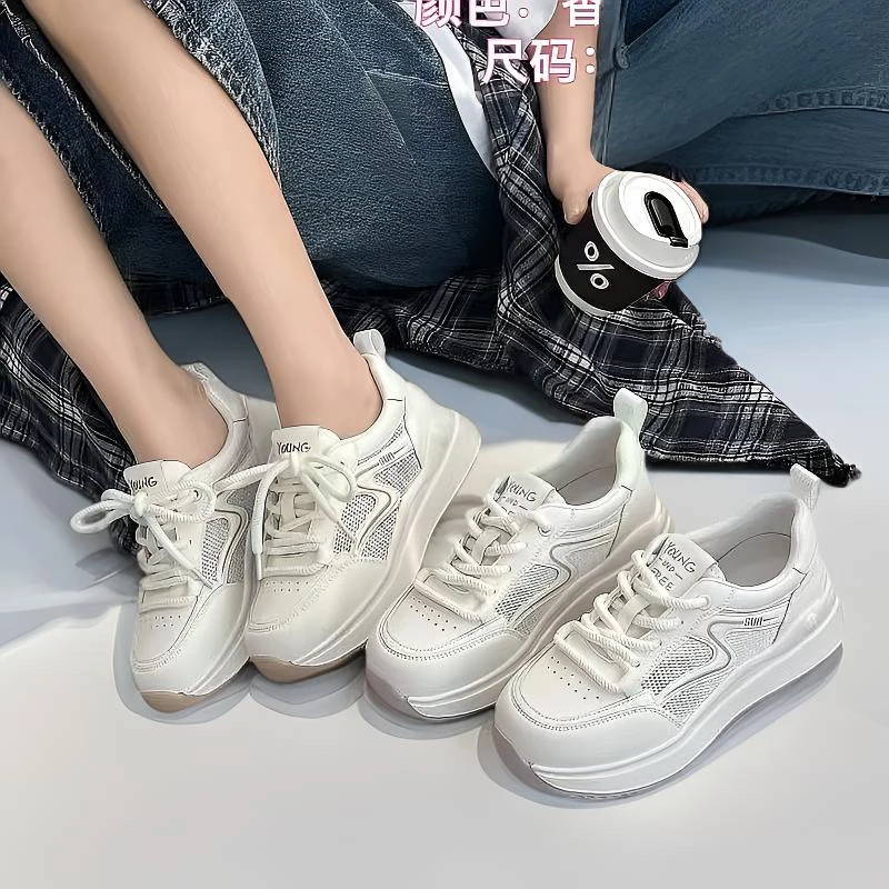 专柜正品超轻超软新款真皮潮流透气网面时尚百搭休闲鞋女2288230