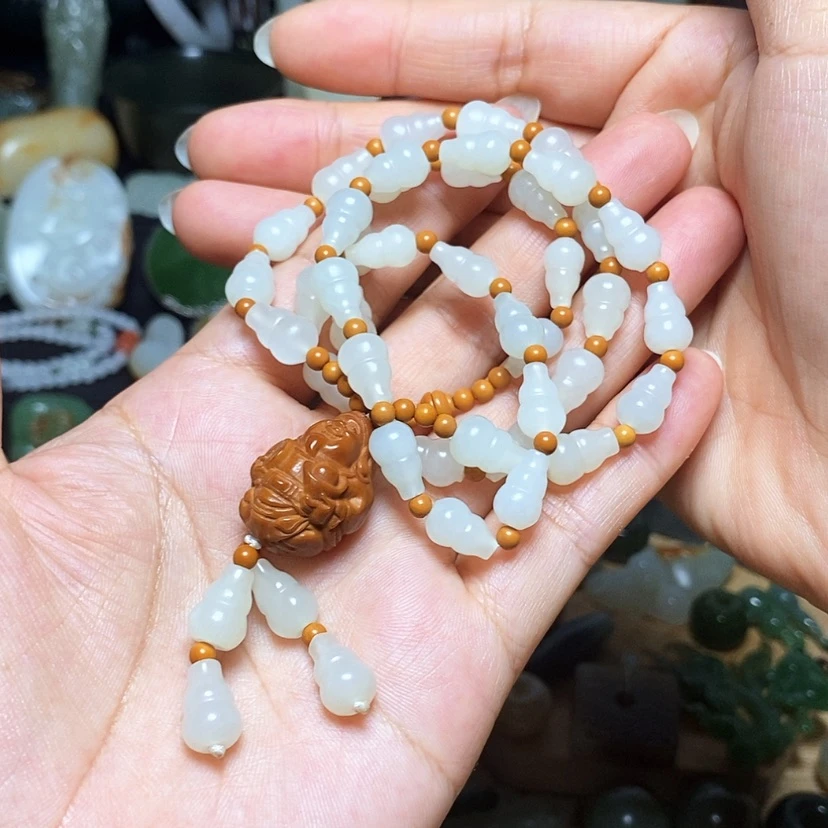 【闪购商品】和田玉未镶嵌项链龙****龘