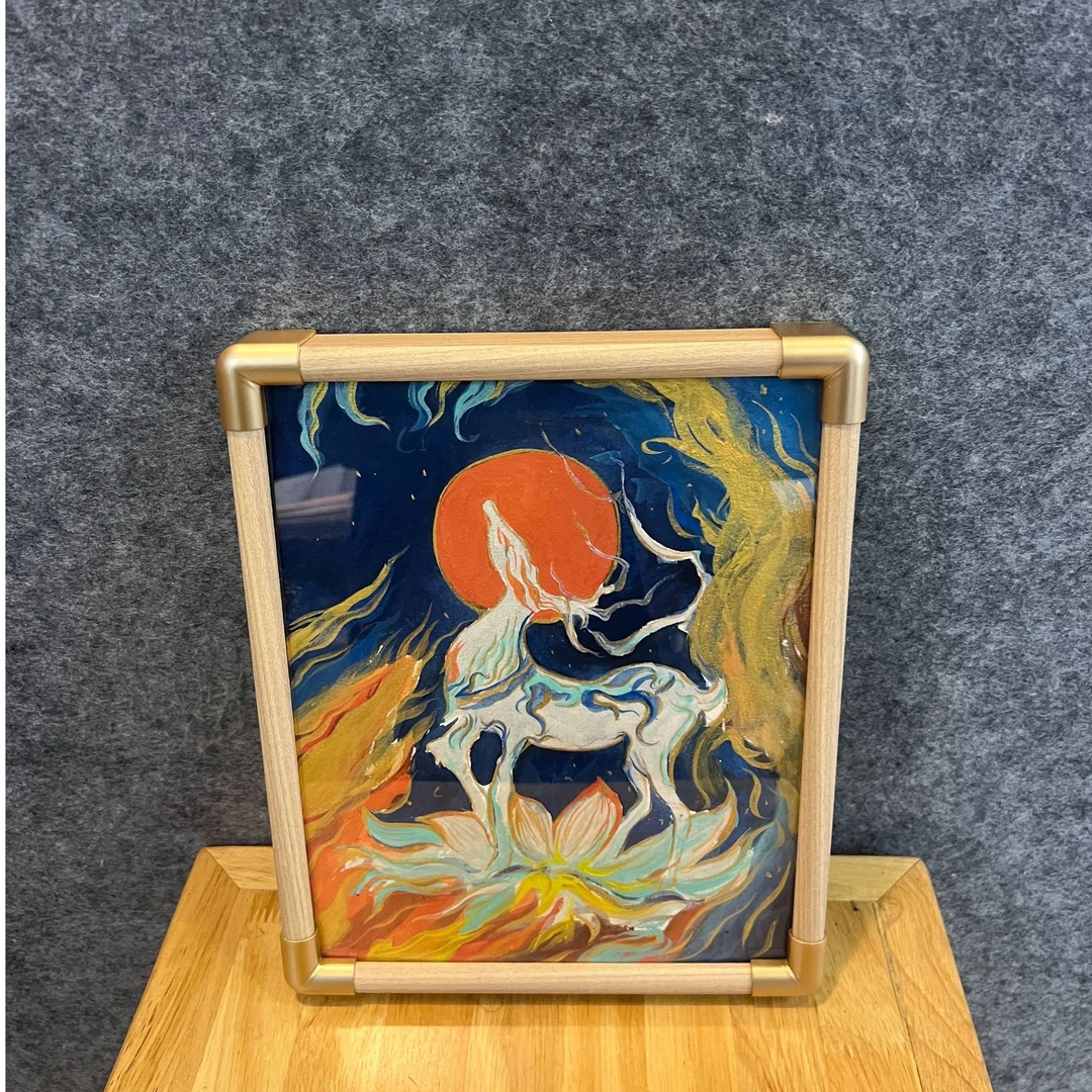 《九色鹿》国潮氛围感艺术摆件22*27CM