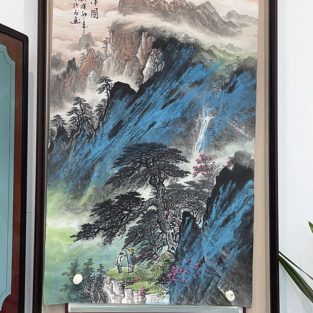 国画老师手绘国画作品