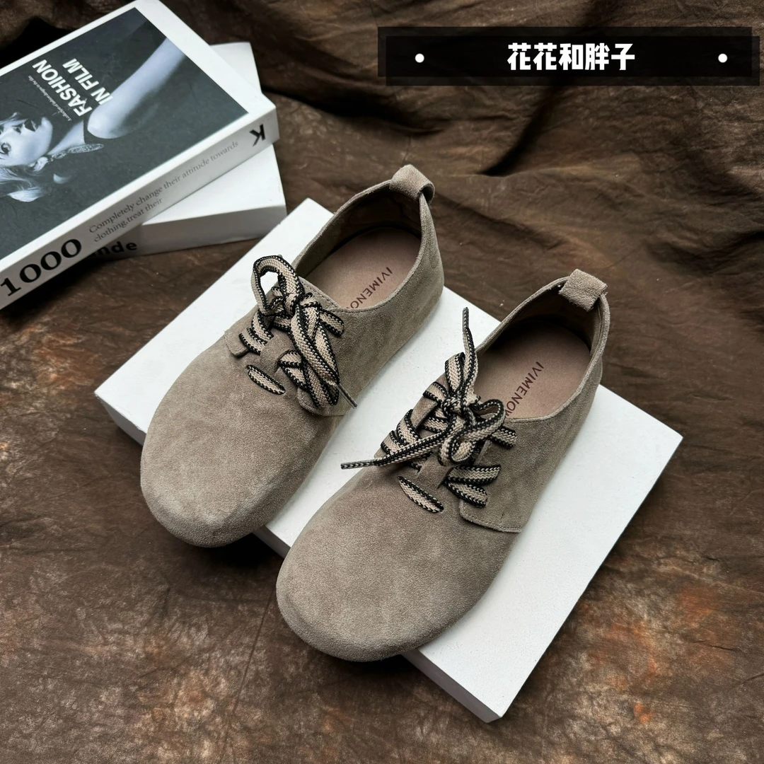 【NMD】时尚百搭软底复古平底单鞋66-02灰色