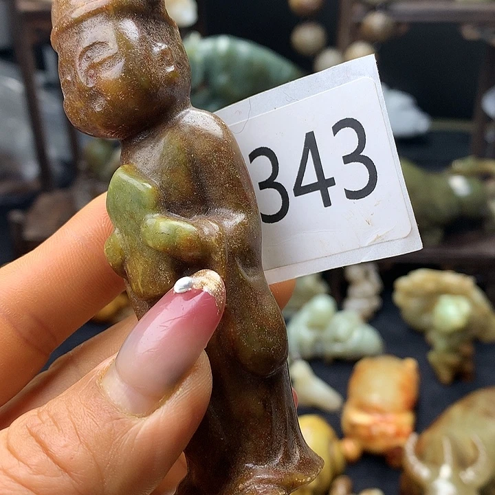 和田玉未镶嵌车挂