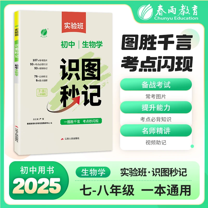 2025识图秒记背默秒记初中生物学道德与法治历史七八九年级