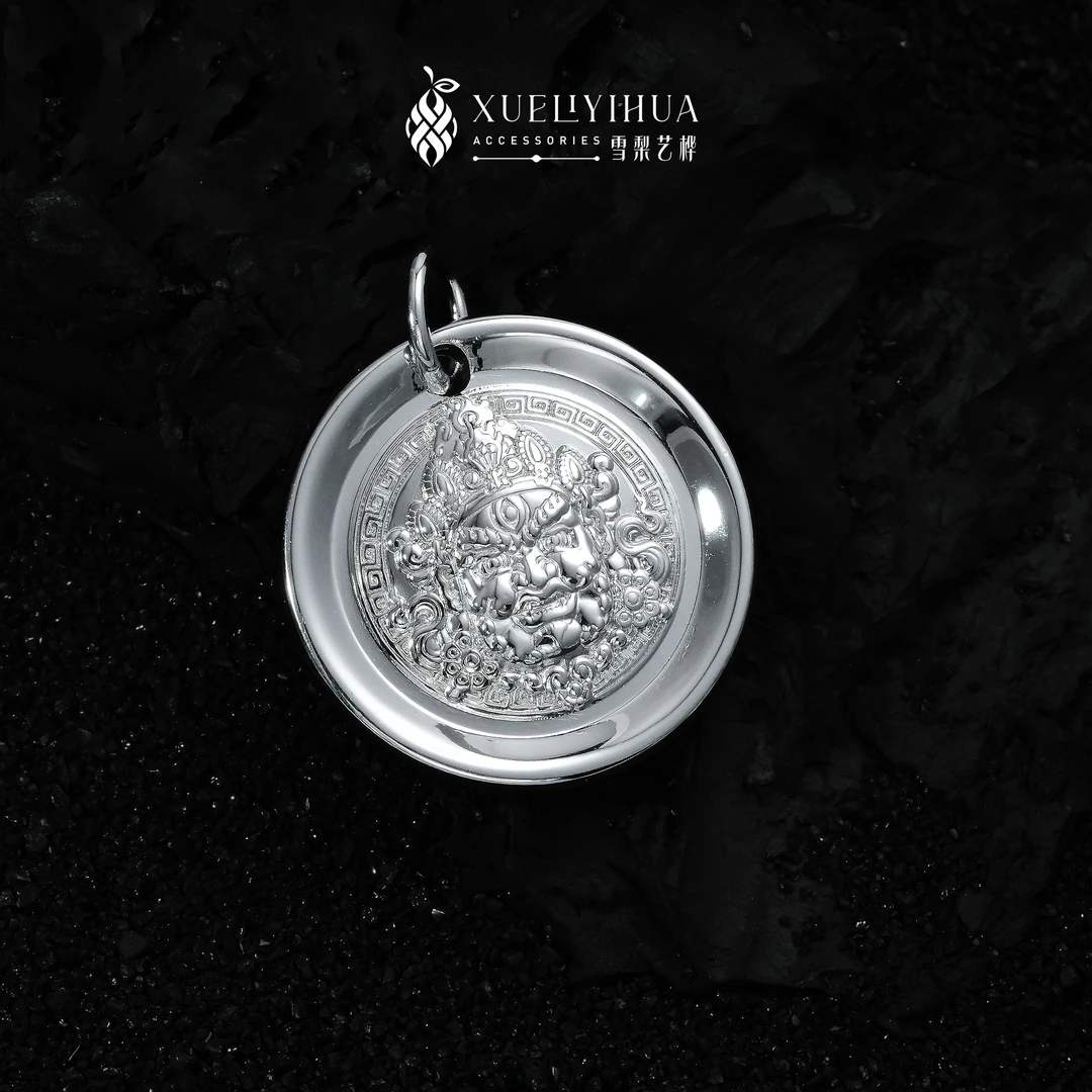 吊坠足银 足银990吉言黄财神吊坠 经典百搭 （DZ9730）