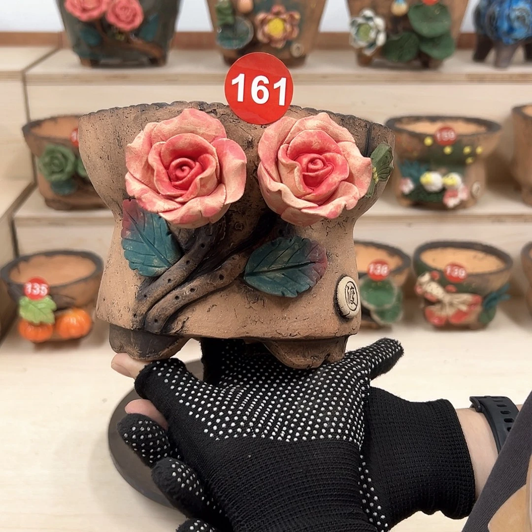 紫砂花盆161号内口14外高12