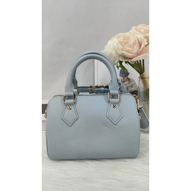 小众设计真皮女包时尚简约单肩斜挎包包-合TA0441蓝