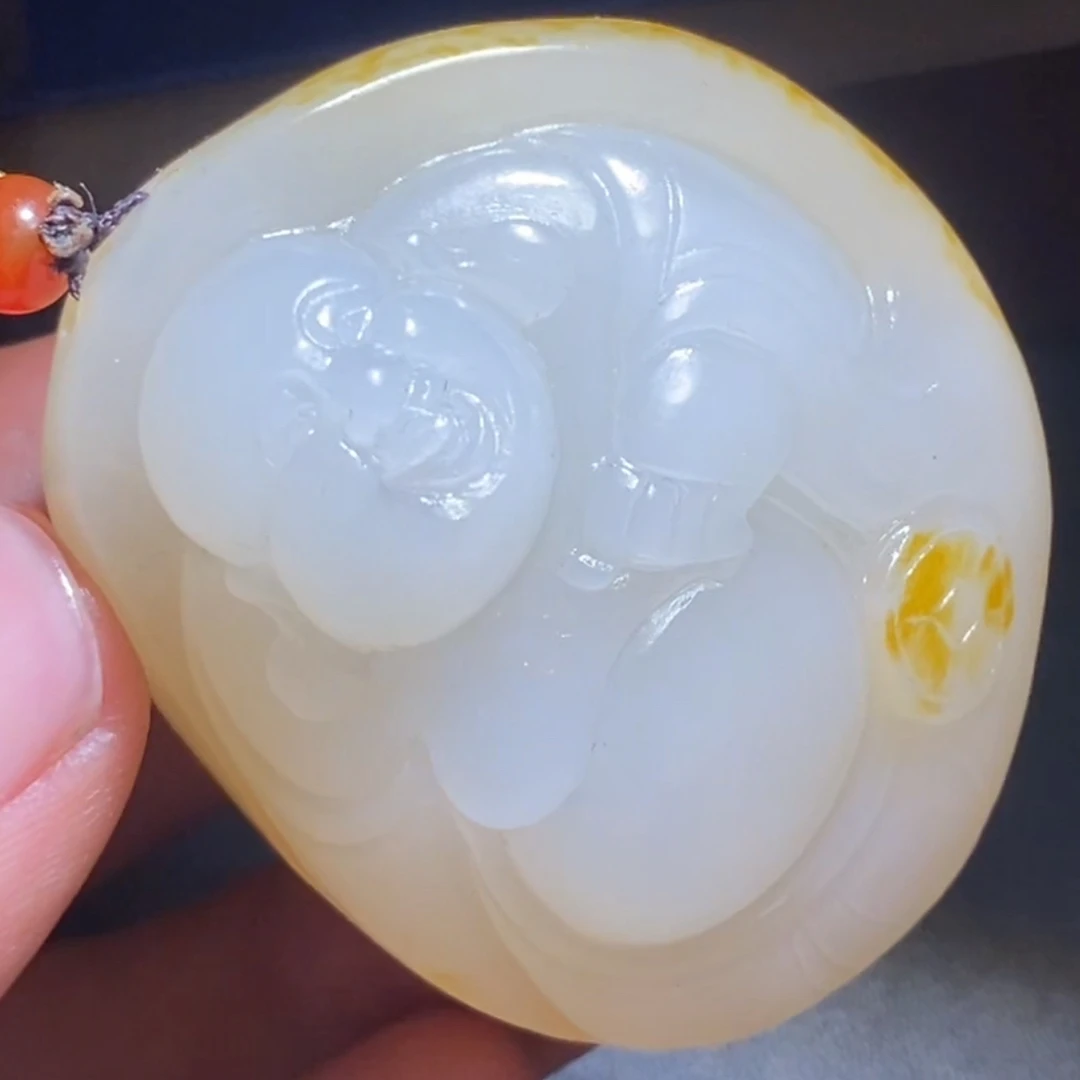 和田玉玉石挂件 d1221拍一发一