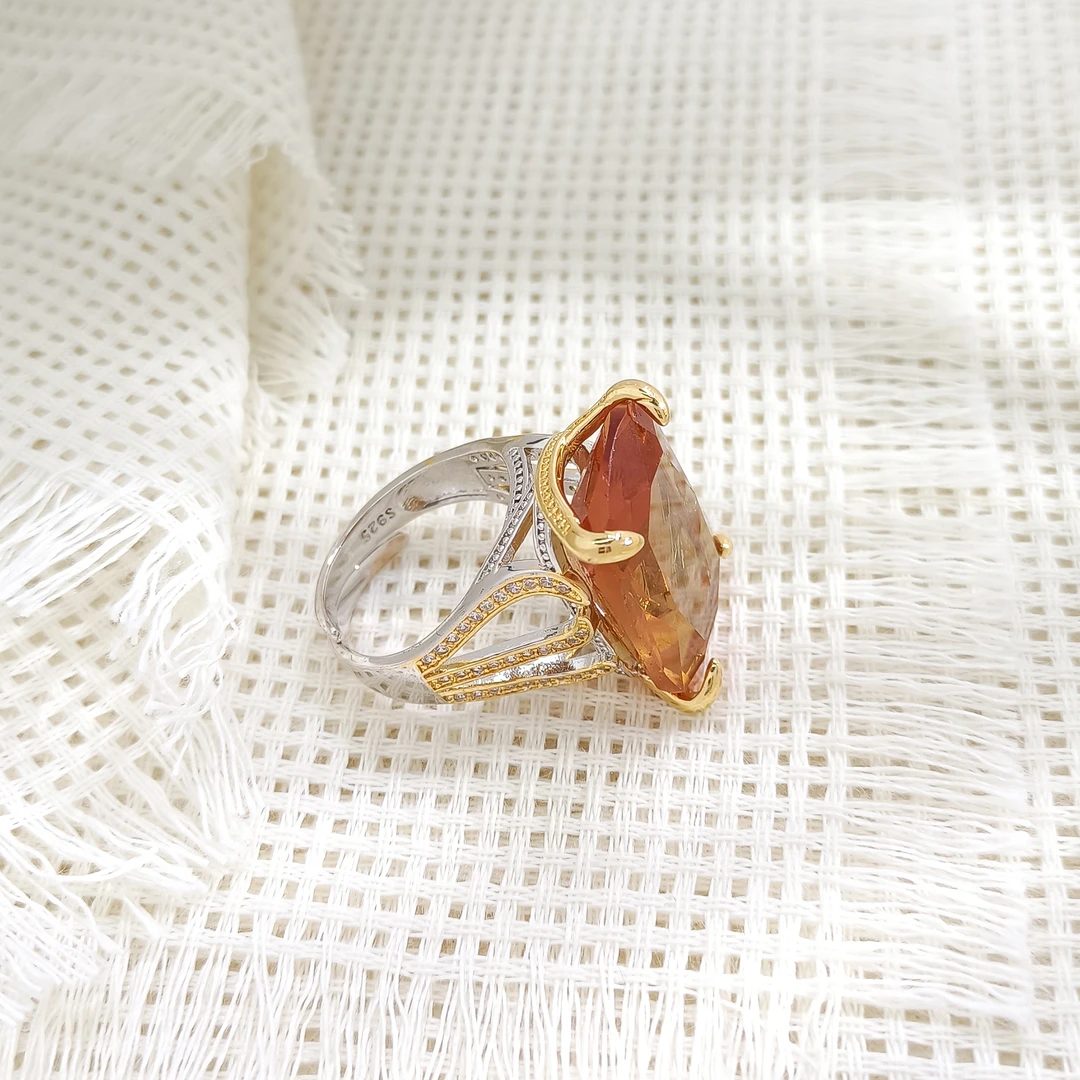 925银合成锆石戒指 G1YB-35134 戒指轻奢时尚简约欧美气质