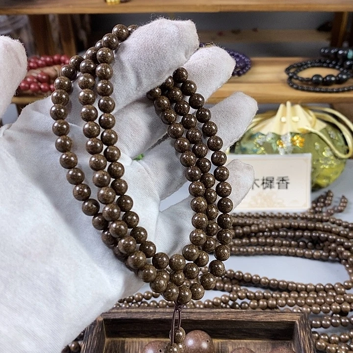 泥塑鹅梨帐中香0.6念珠