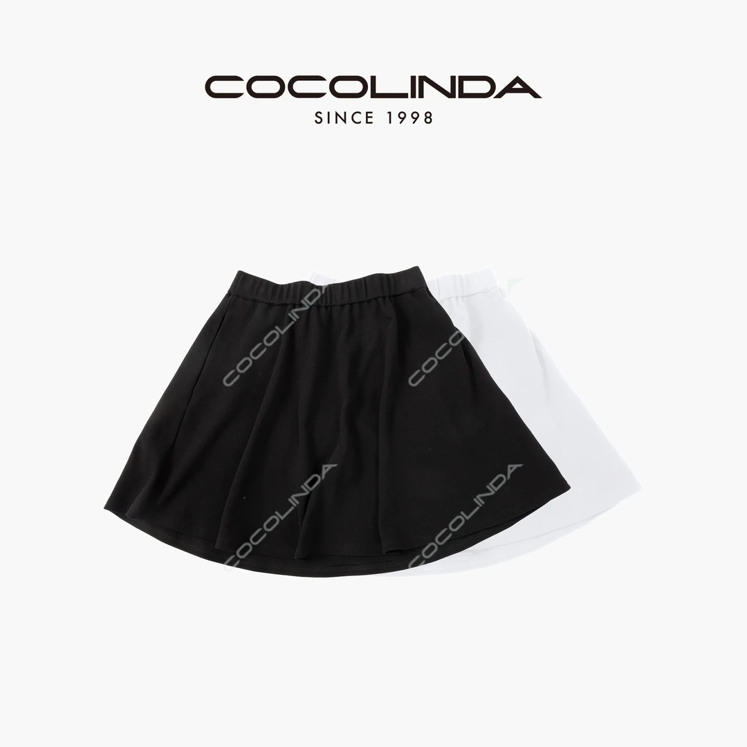 COCOLINDA| 100%棉‘高尔夫系列’松紧腰半身裙Q3624