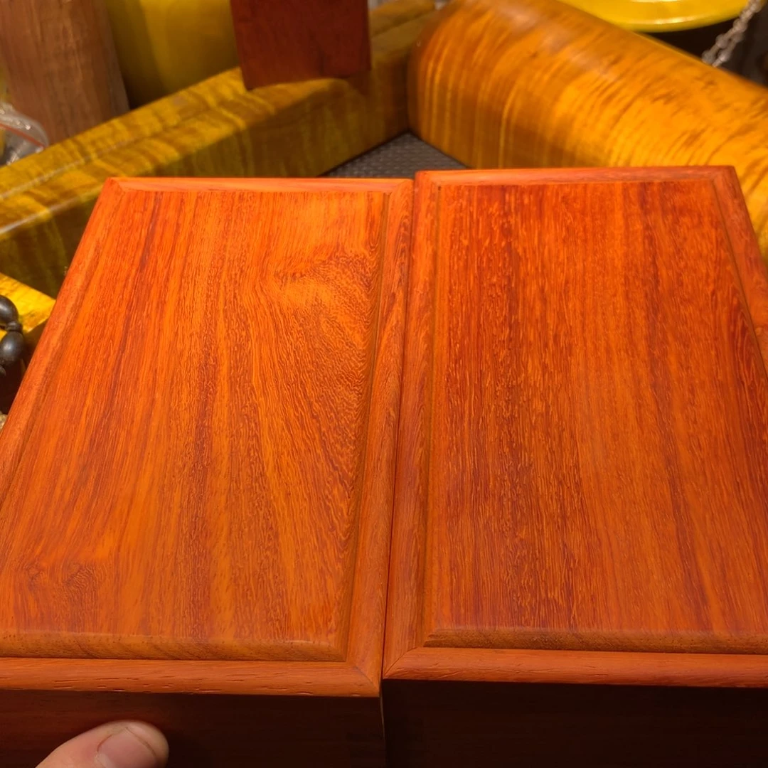 金丝楠用****3收纳盒子木