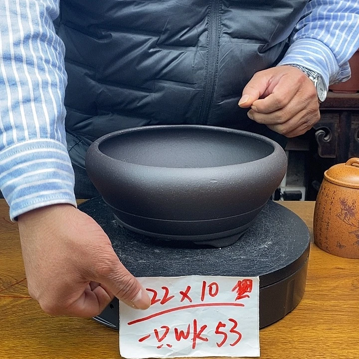 紫砂花盆货号一只WK53