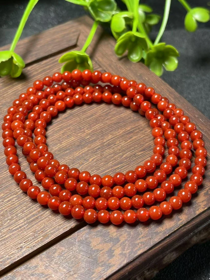 锦红/柿子红4m精致多圈手链