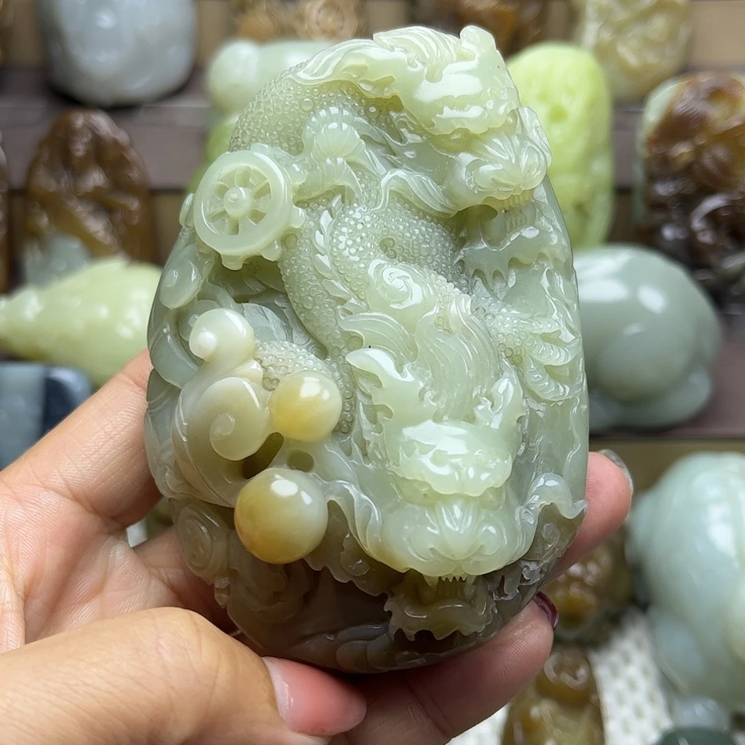 和田玉未镶嵌挂件