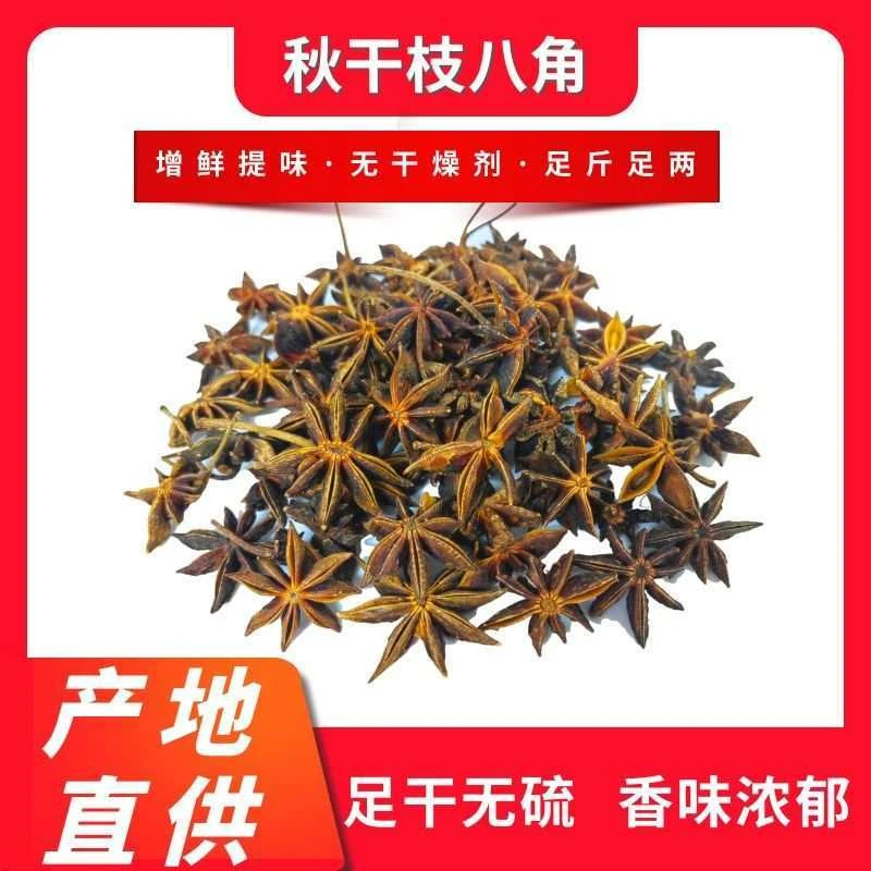 广西天然无硫秋干枝八角一级干枝八角产地直销净重袋装香料包发货