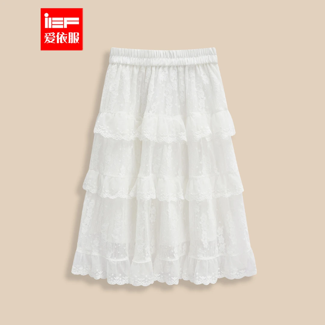 【童装】IEF/爱依服2025年女童洋气韩版女孩时尚夏季半身裙