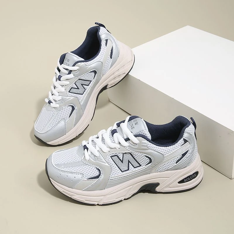 新百伦2025春季情侣男女休闲运动鞋正品潮流时尚百搭跑步老爹鞋