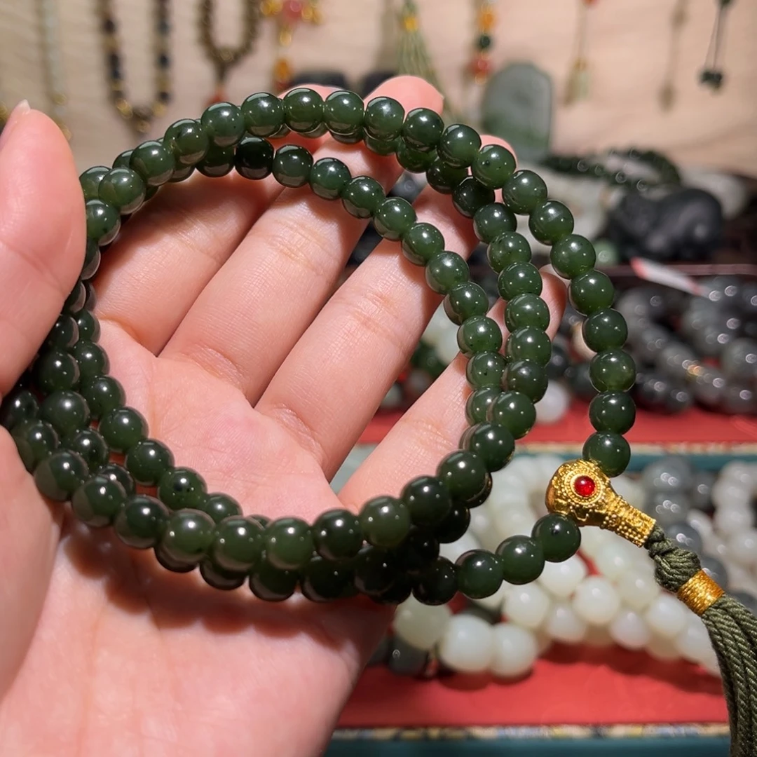 和田玉未镶嵌手链