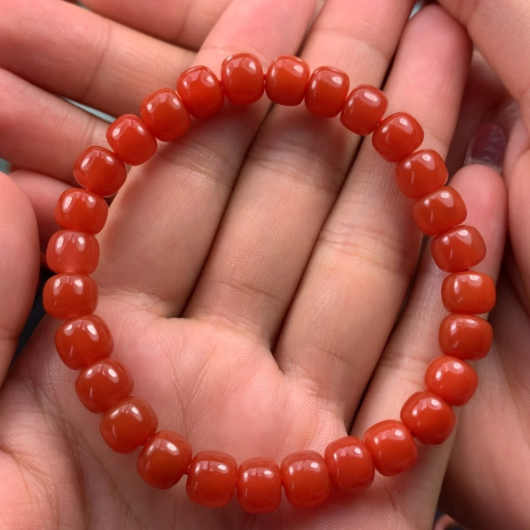 南红玛瑙手串未镶嵌