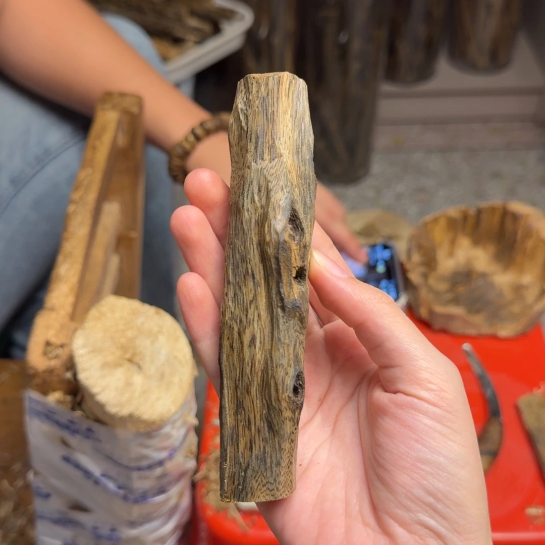 沉香沉香碎屑白棋块料34克