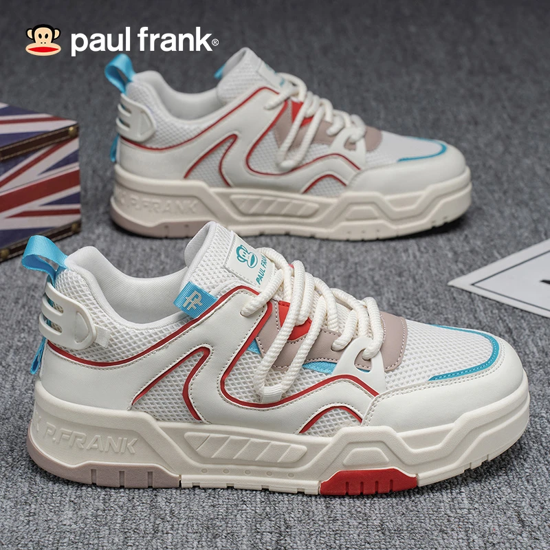 大嘴猴2025秋季新款男士时尚休闲鞋韩版潮流秋季网面透气运动板鞋