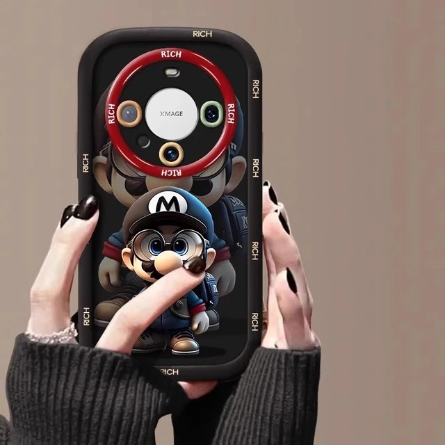 图拉斯官方正品马里奥适用华为mate70pro手机壳60新款pura70高级n