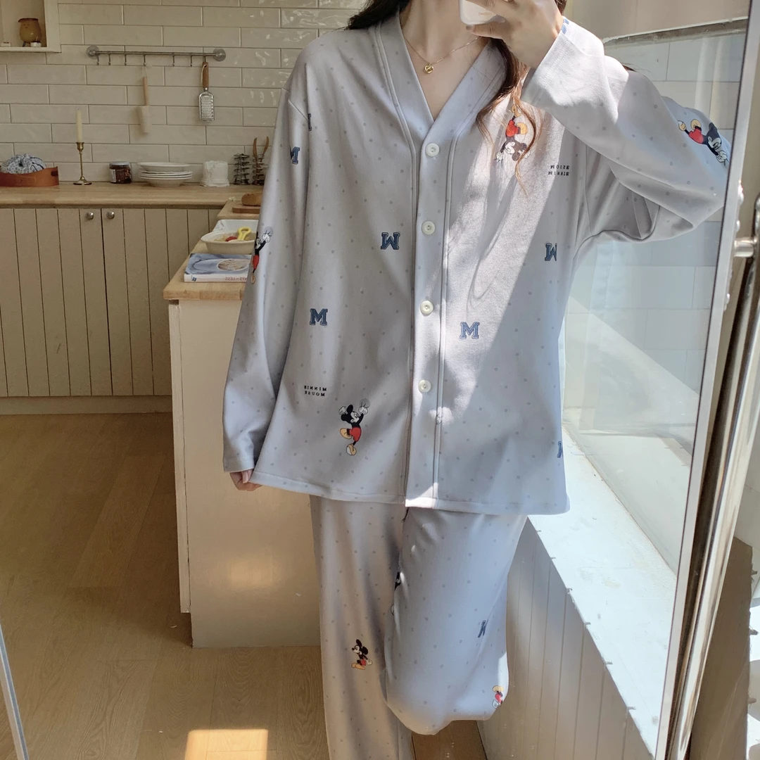 4号链接春秋薄款睡衣家居服