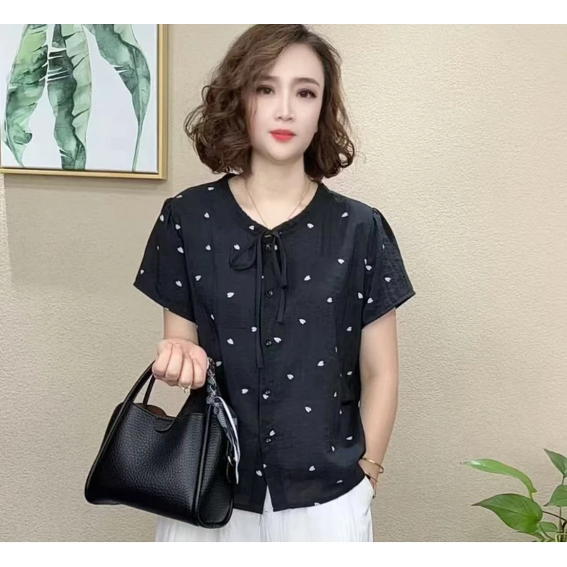 2025夏季洋气百搭减龄显瘦女气质短袖上档次T恤#5686710